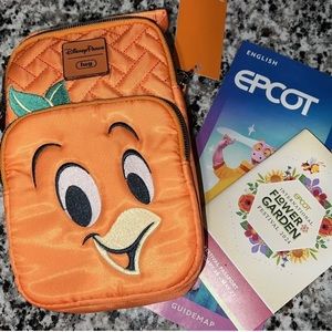 Orange bird flower and garden festival lug crossbody bag 2024